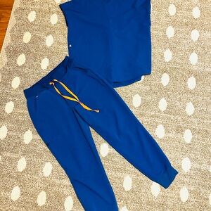 Figs Women's scrubs in RARE color: WINNING BLUE